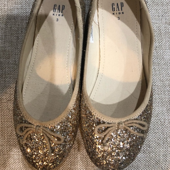 kids gold glitter shoes